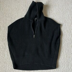 Banana Republic ribbed quarter zip sweater vest